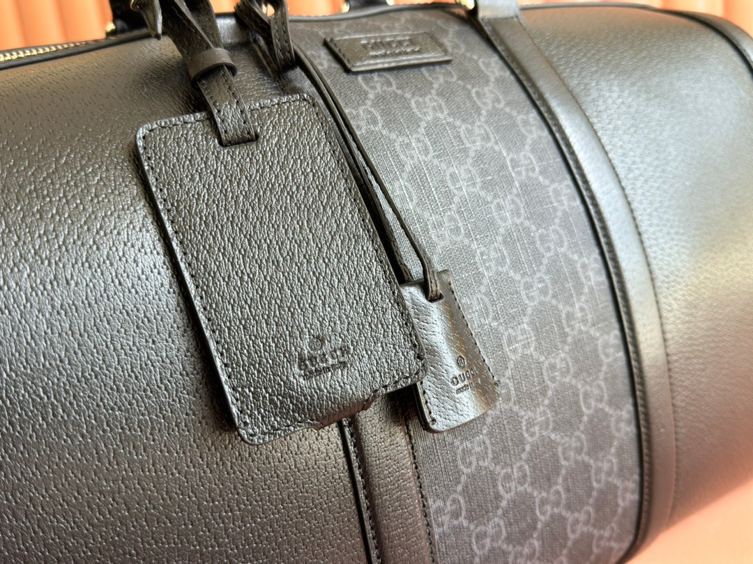 GUCCI JUMBO MEDIUM DUFFLE 44 IN EXTRA DARK GREEN CALFSKIN